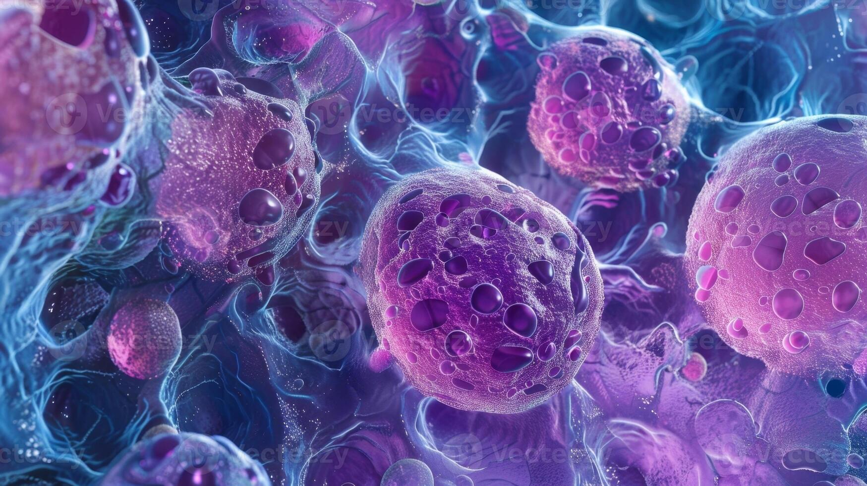 A microscopic image of the polar bodies small cells that are formed during the process of meiosis in the ovum photo