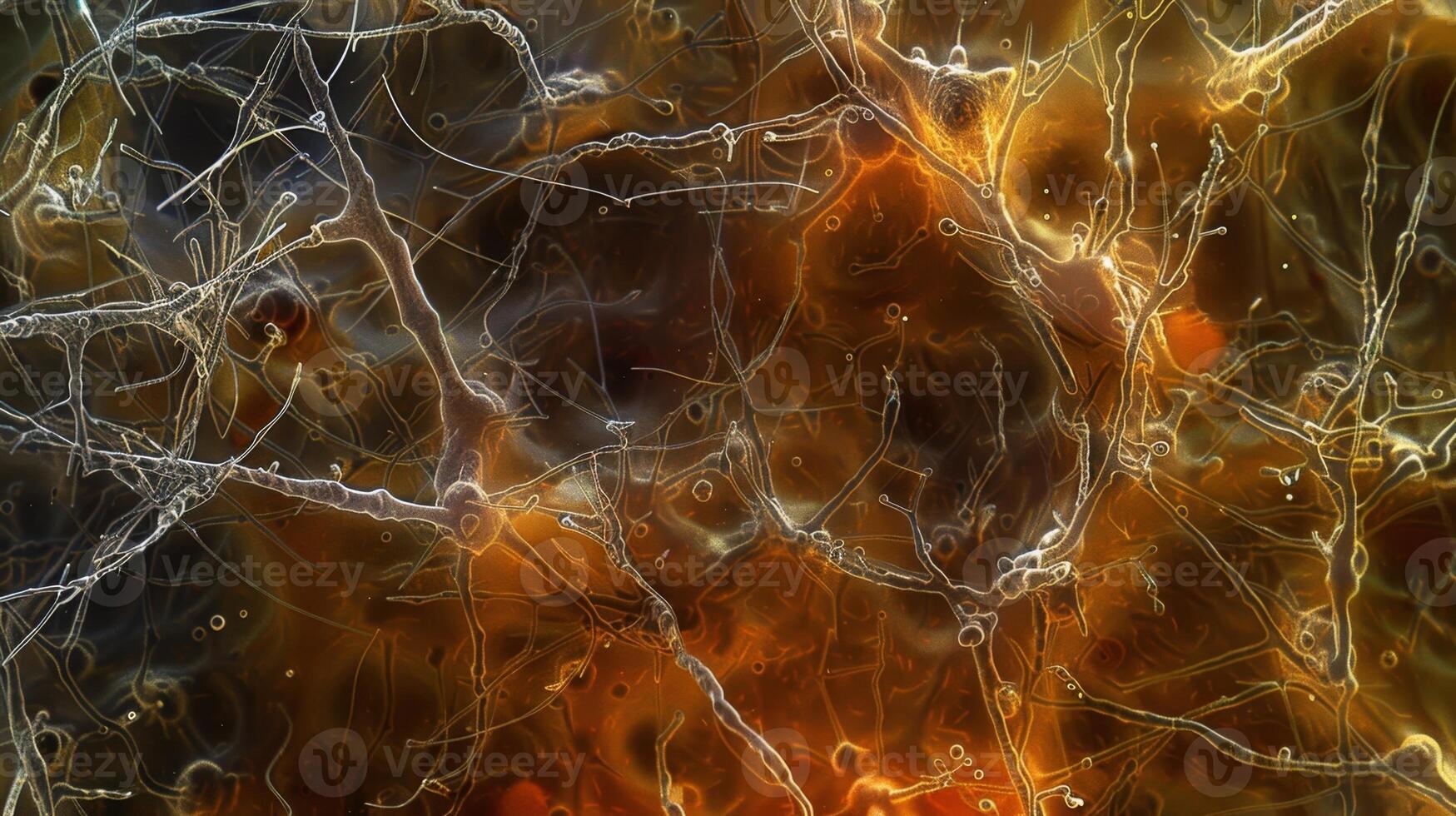A collection of unmyelinated axons with only thin filaments covering their surface photo