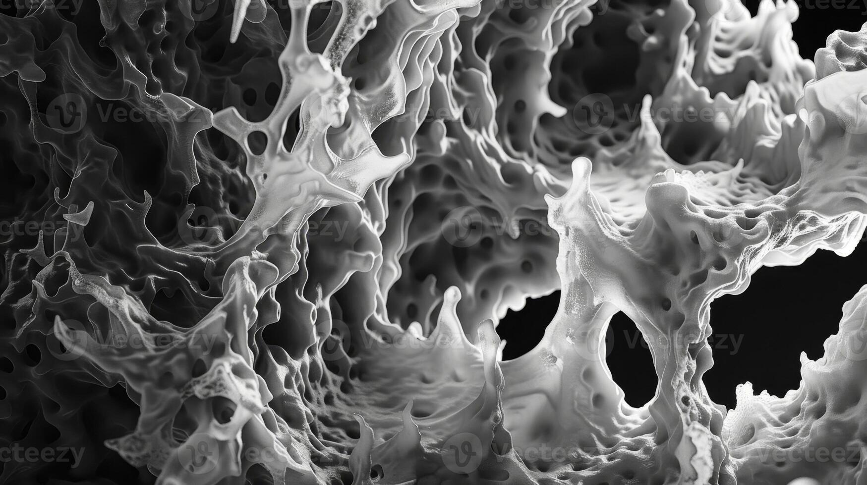 A monochromatic view of the placentas microscopically small capillaries allowing for precise and efficient exchange of fluids between the mother and baby photo