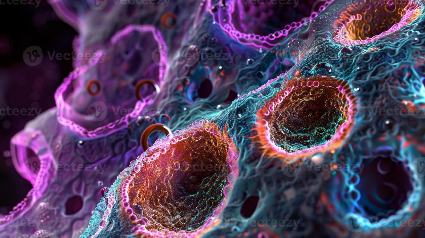 This visually stunning image showcases the diversity of melanocytes within skin tissue each with their own unique role in melanin production photo
