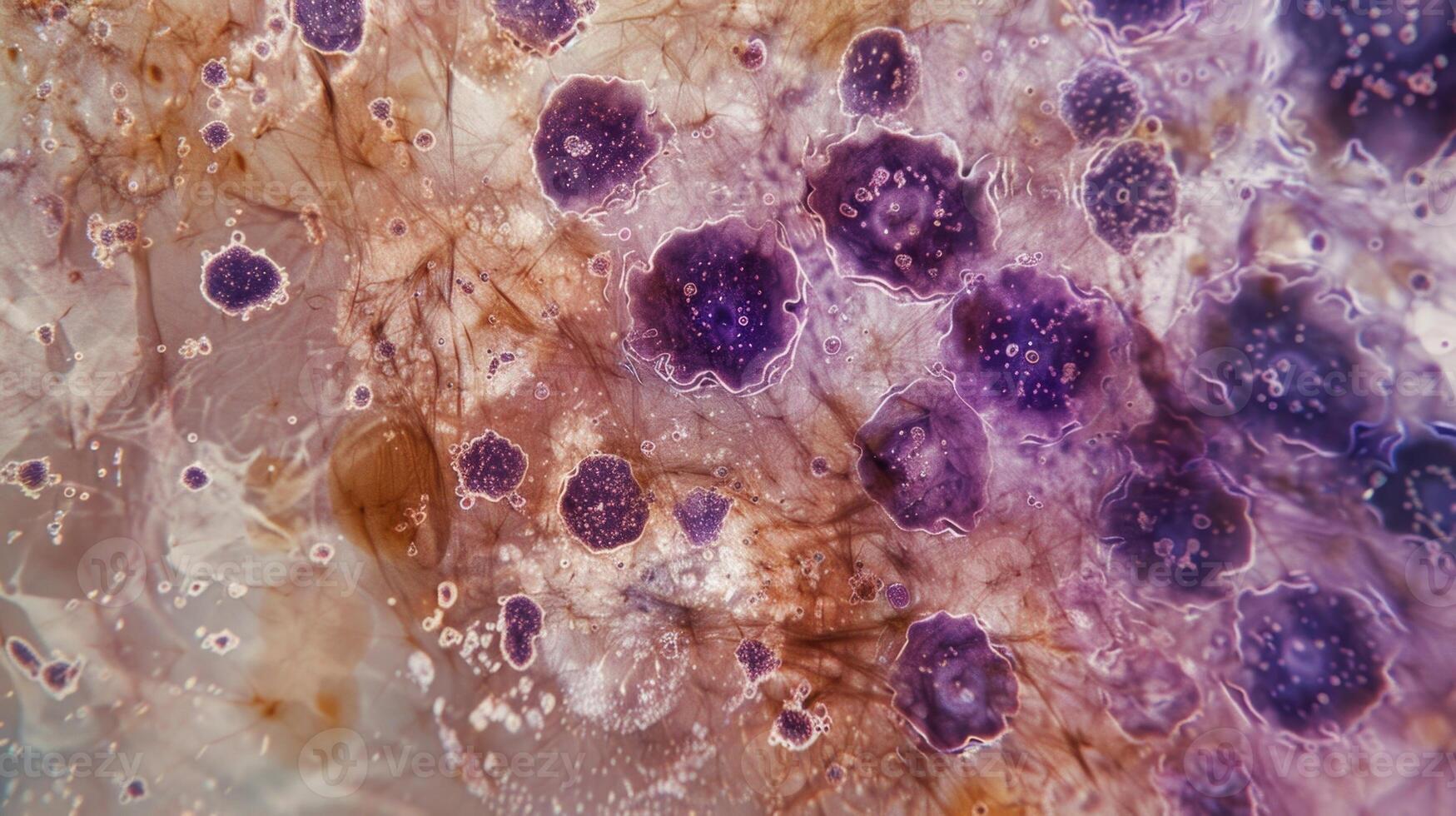 At varying stages of melanin production these melanocytes show different levels of pigmentation providing a unique perspective on their function and activity photo