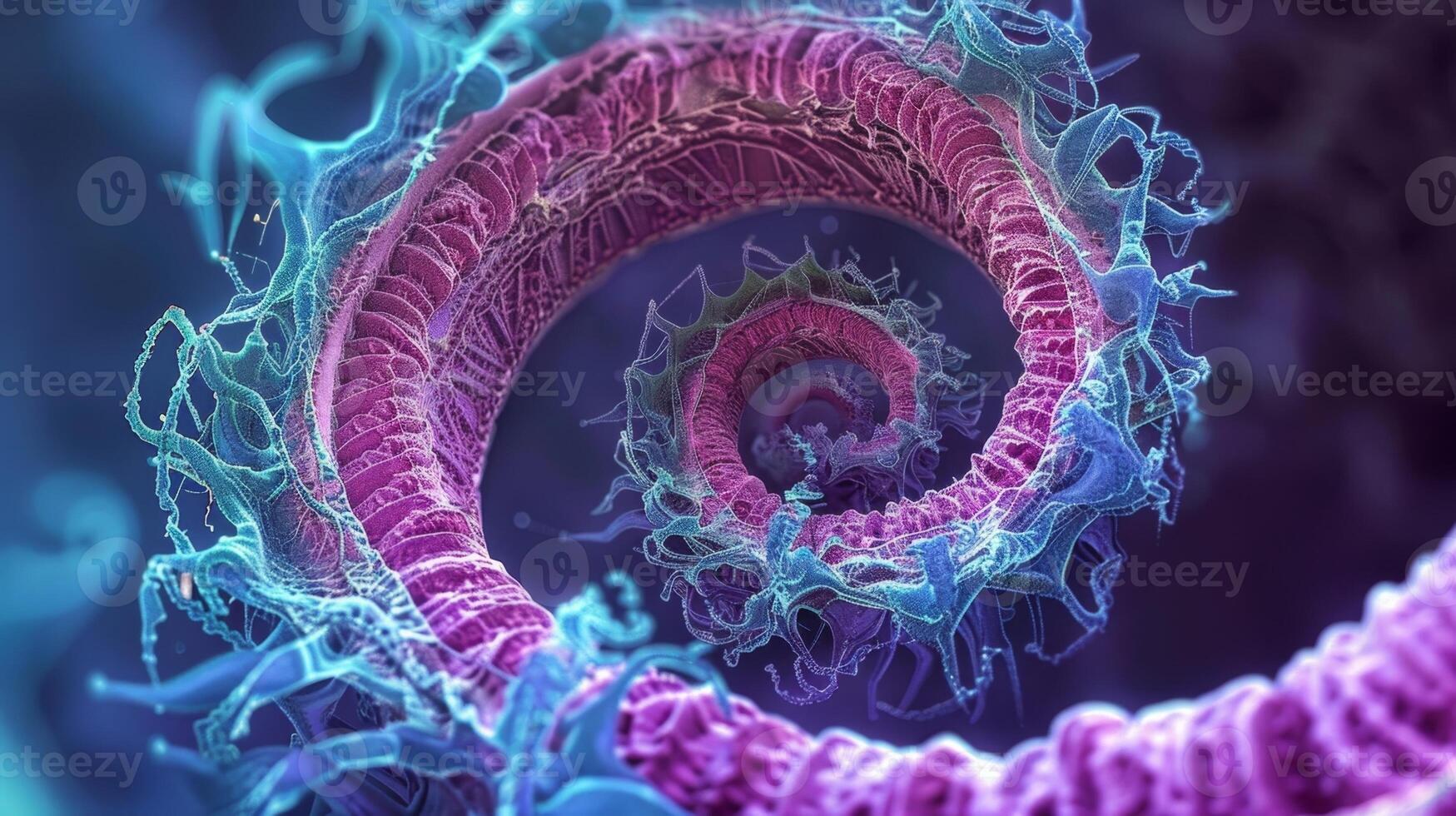 With the aid of a microscope one can observe the coiled structure of eccrine sweat glands which enables them to hold a larger volume of sweat photo