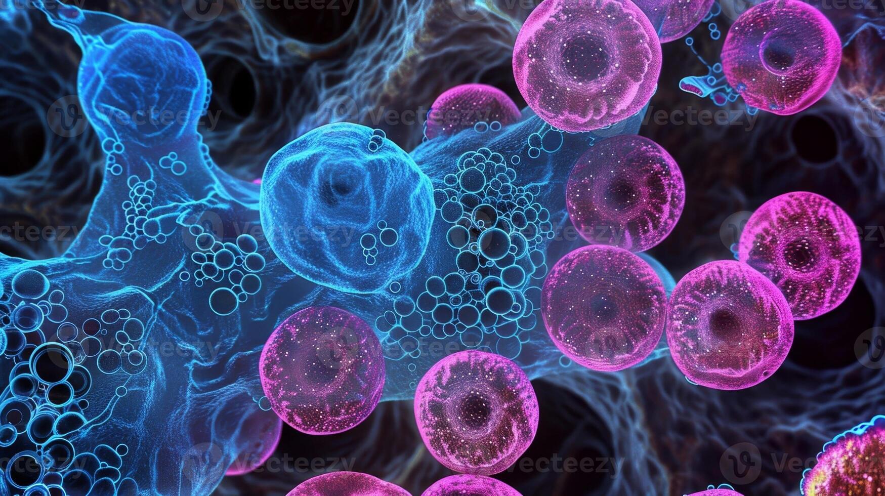 TEM image of desmosomes in skin cells revealing their characteristic buttonlike appearance photo