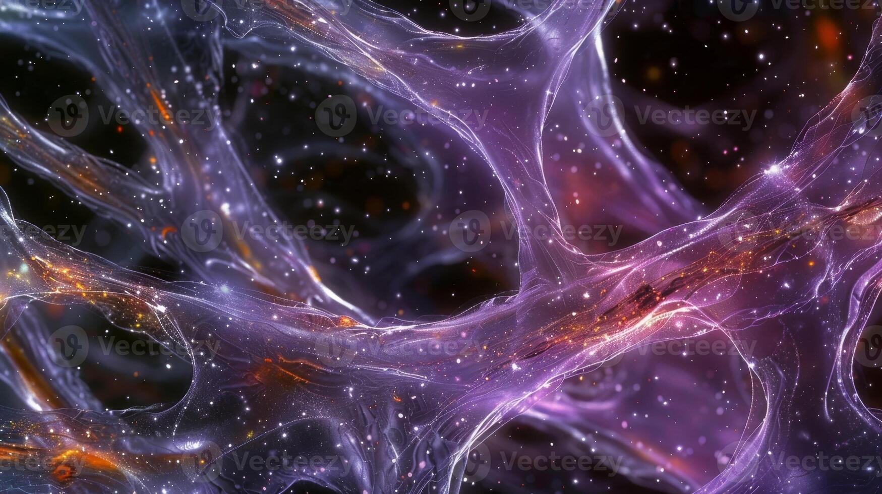 These thin strings of fibronectin form intricate connections between cells and the extracellular matrix photo