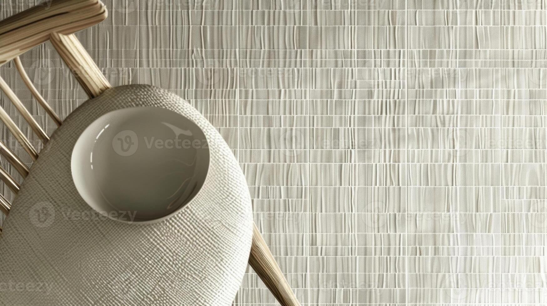 Linear Weave A linear pattern of rectangle tiles in shades of grey and white resembling a woven fabric texture and adding a touch of sophistication to any space photo