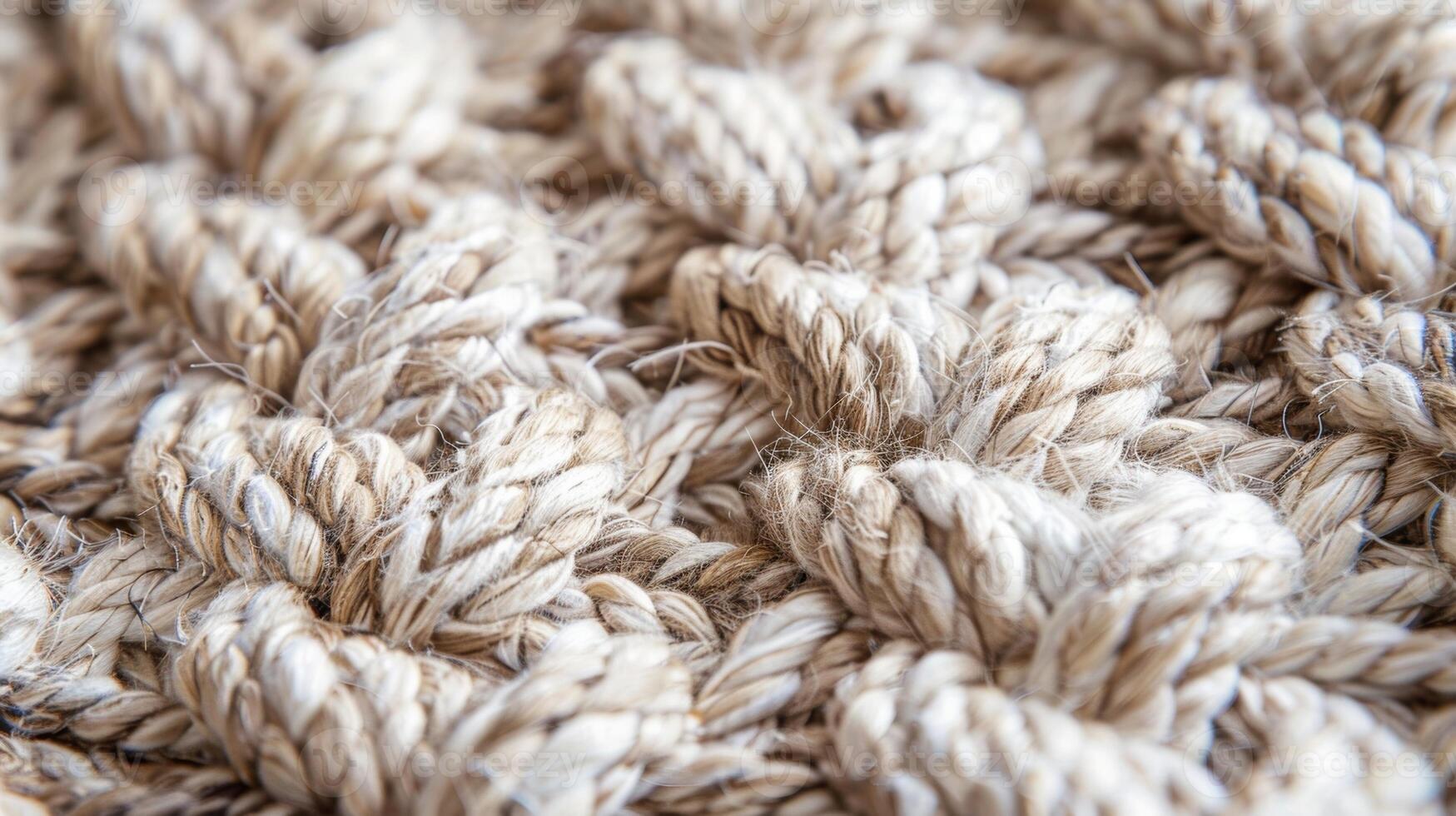 The varying thickness of the braids gives the rug a subtle undulating texture adding depth and dimension to its overall appearance photo
