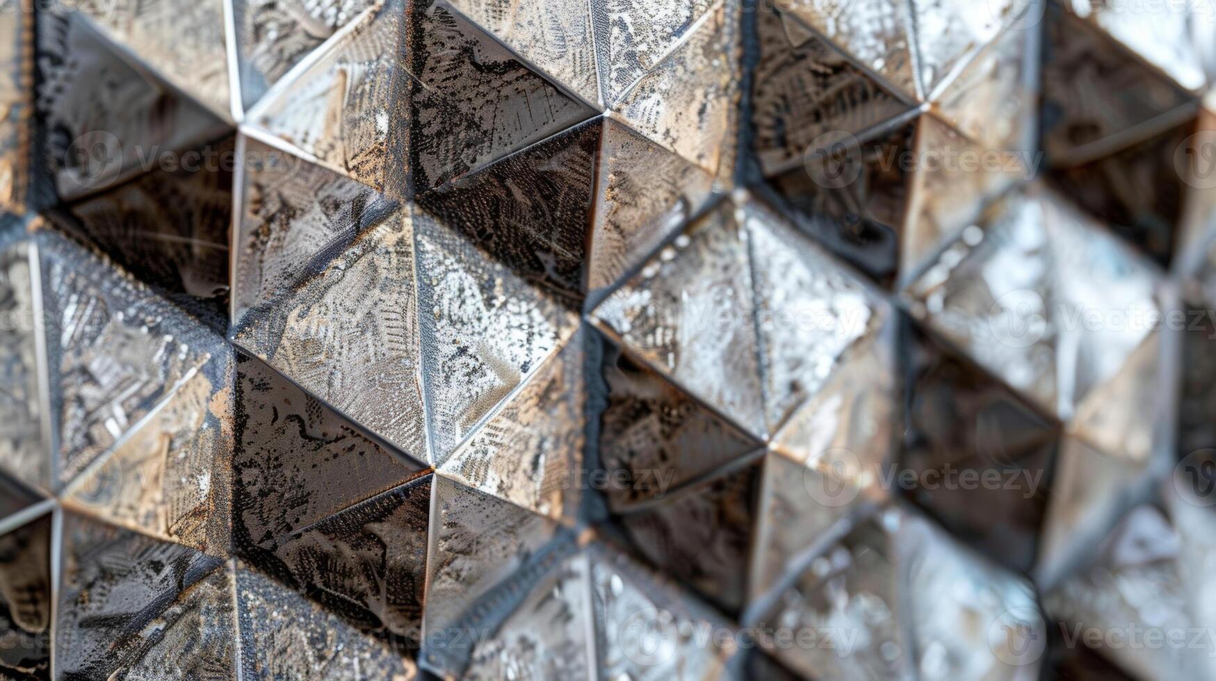 A macro shot of the intricate diamond shapes within the chevron design showcasing the precision and symmetry of the pattern photo