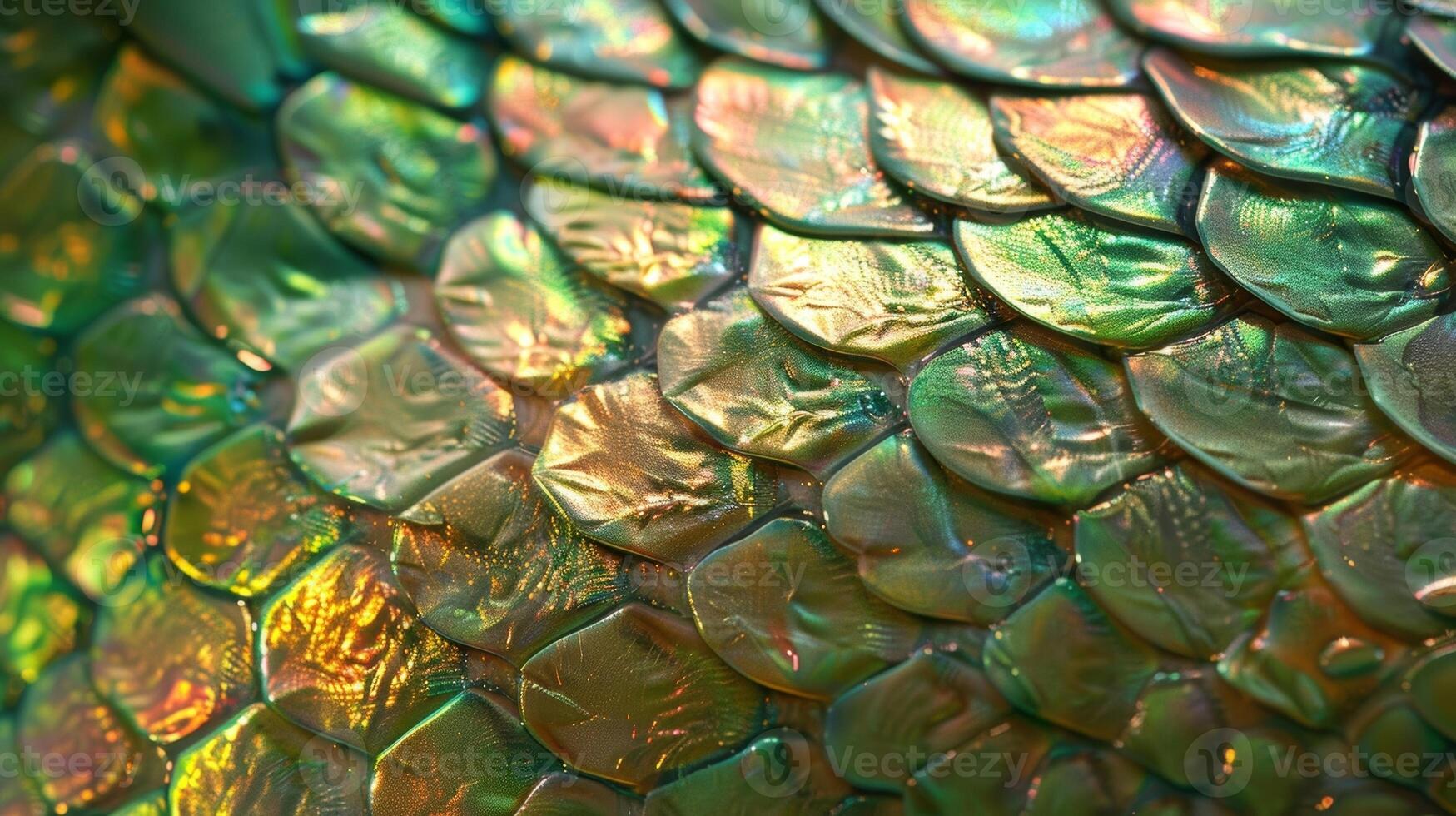 Shiny Scales This image highlights the glossy sheen of reptile skin. The scales reflect light creating a shimmering effect giving them the appearance of jewels photo