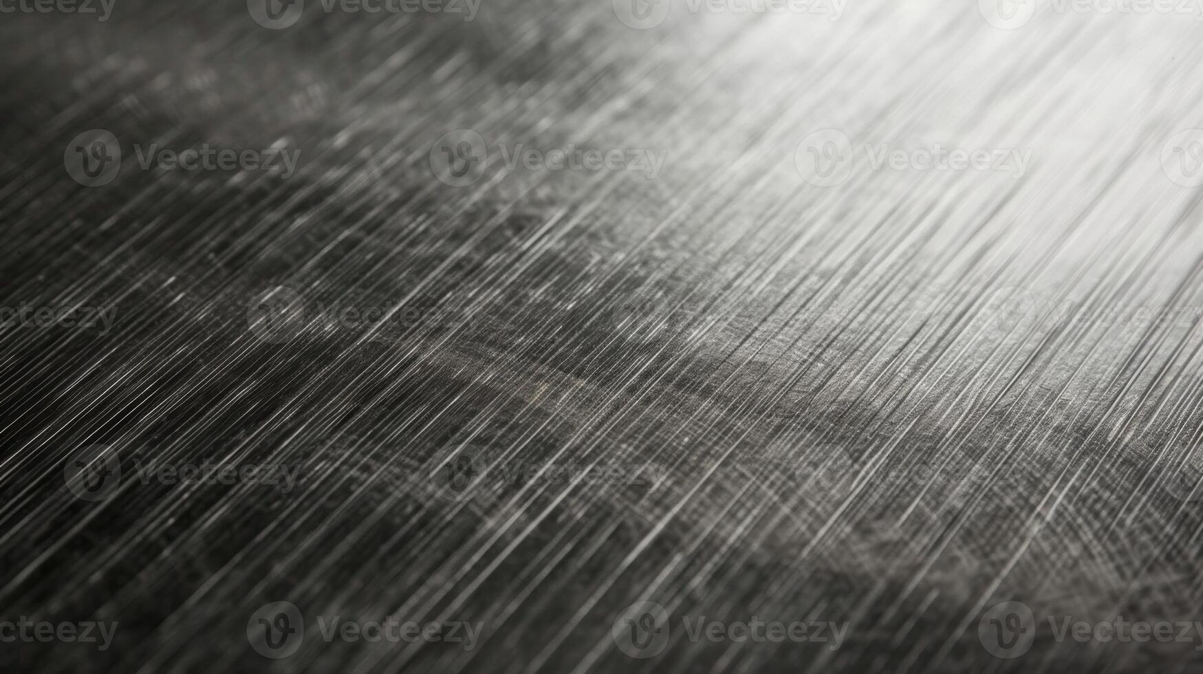 The texture of brushed stainless steel has a clean industrial look with fine parallel grooves that add depth and dimension to the surface photo