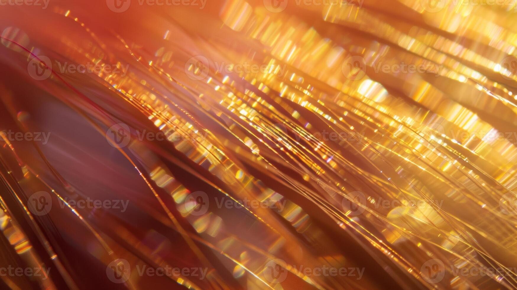 A closeup of a single fiber optic strand revealing its intricate texture of miniature ridges and valleys photo