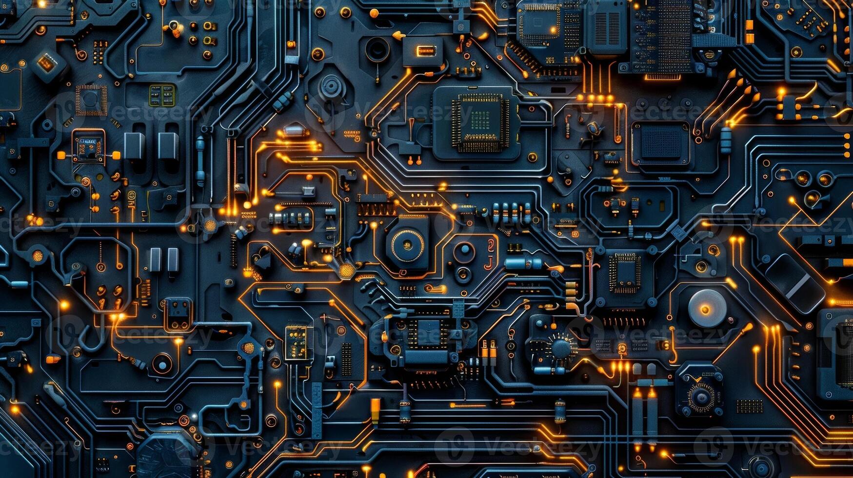 Intertwining Circuitry Upon closer inspection the intricate design of the drones body reveals a complex network of intertwining circuitry photo