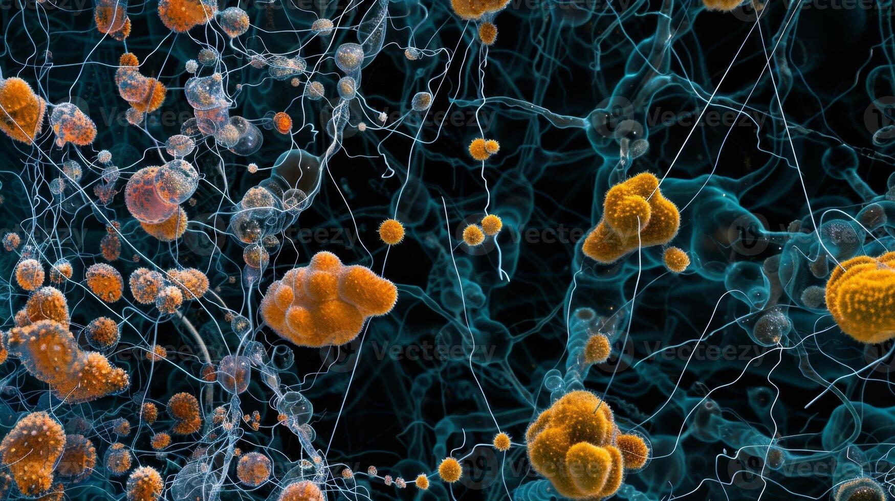 Intricate network of biochemical pathways involved in the breakdown of carbohydrates photo