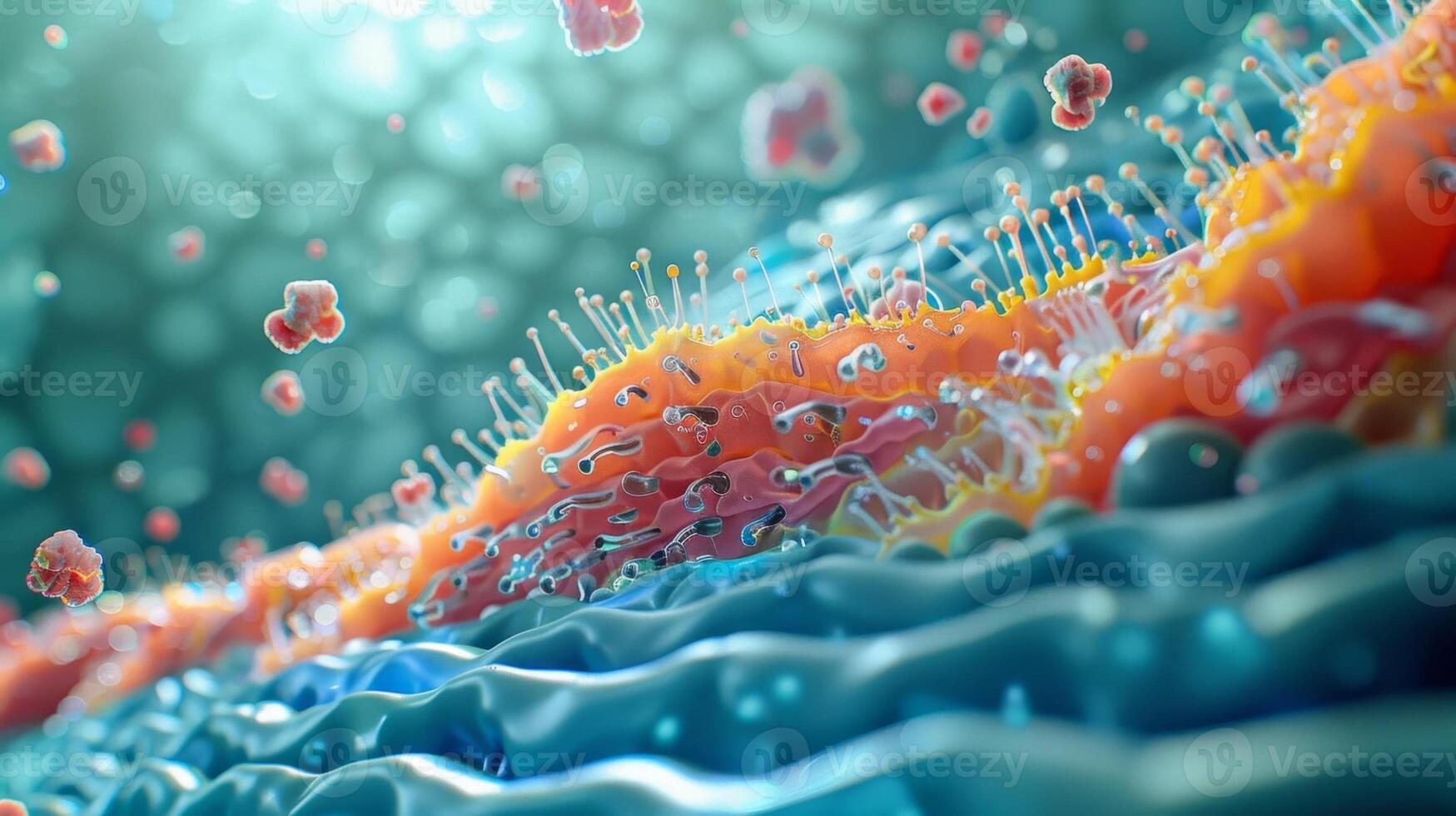 An illustration of the role of membrane structure including the presence of lipid rafts on influencing the fluidity of cell membranes photo