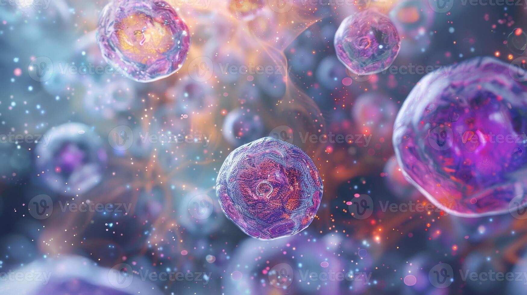 A of cells expressing high levels of CAMs indicating their active participation in cell signaling processes photo