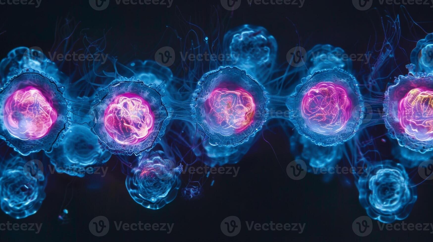 A series of sequential images showing the formation of a clathrincoated vesicle from the plasma membrane documenting the progression of endocytosis photo