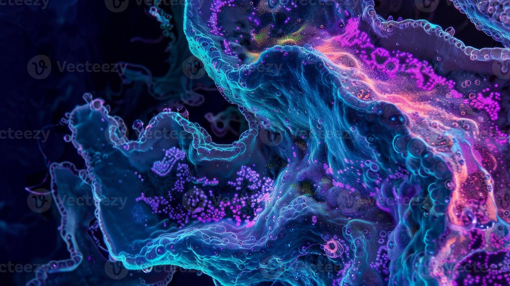 A highresolution image of the Golgi apparatus responsible for processing and modifying procollagen before secretion photo
