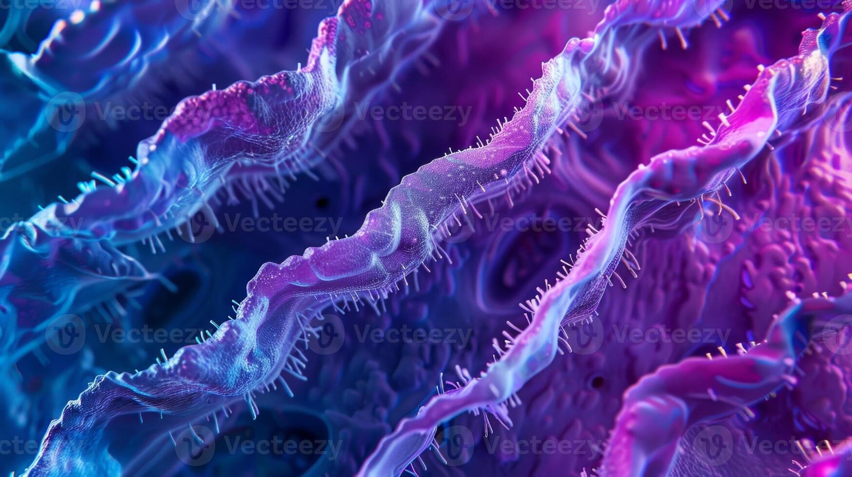 An overview of collagen synthesis from transcription of the gene to the final formation of mature collagen fibers photo