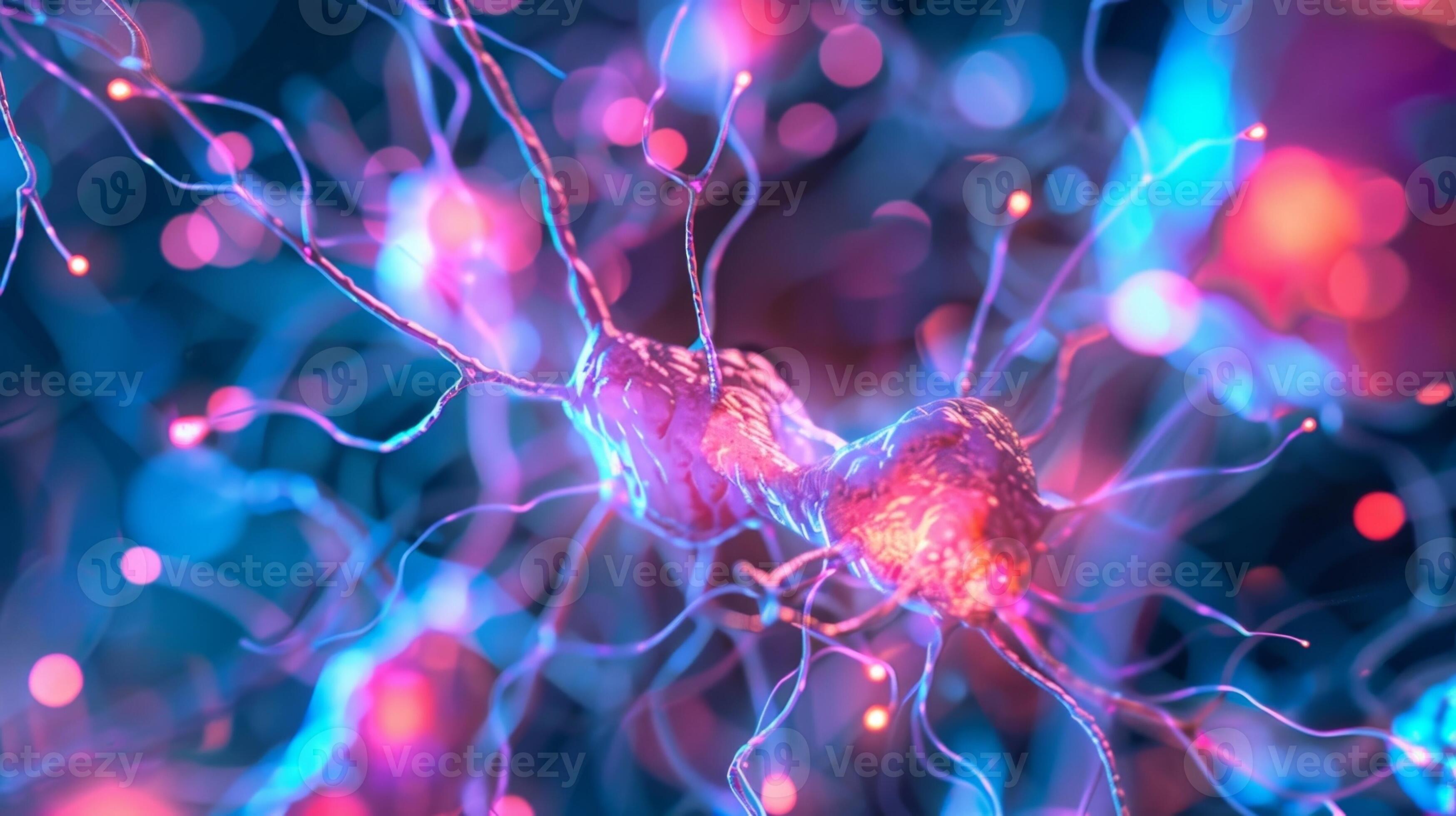 A series of microscopic images capturing the intricate network of