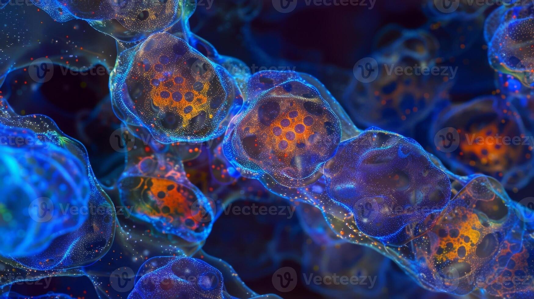 A microscopic view of hormone receptors lining a cells surface constantly on the lookout for their specific hormonal partners to bind and initiate cellular responses photo