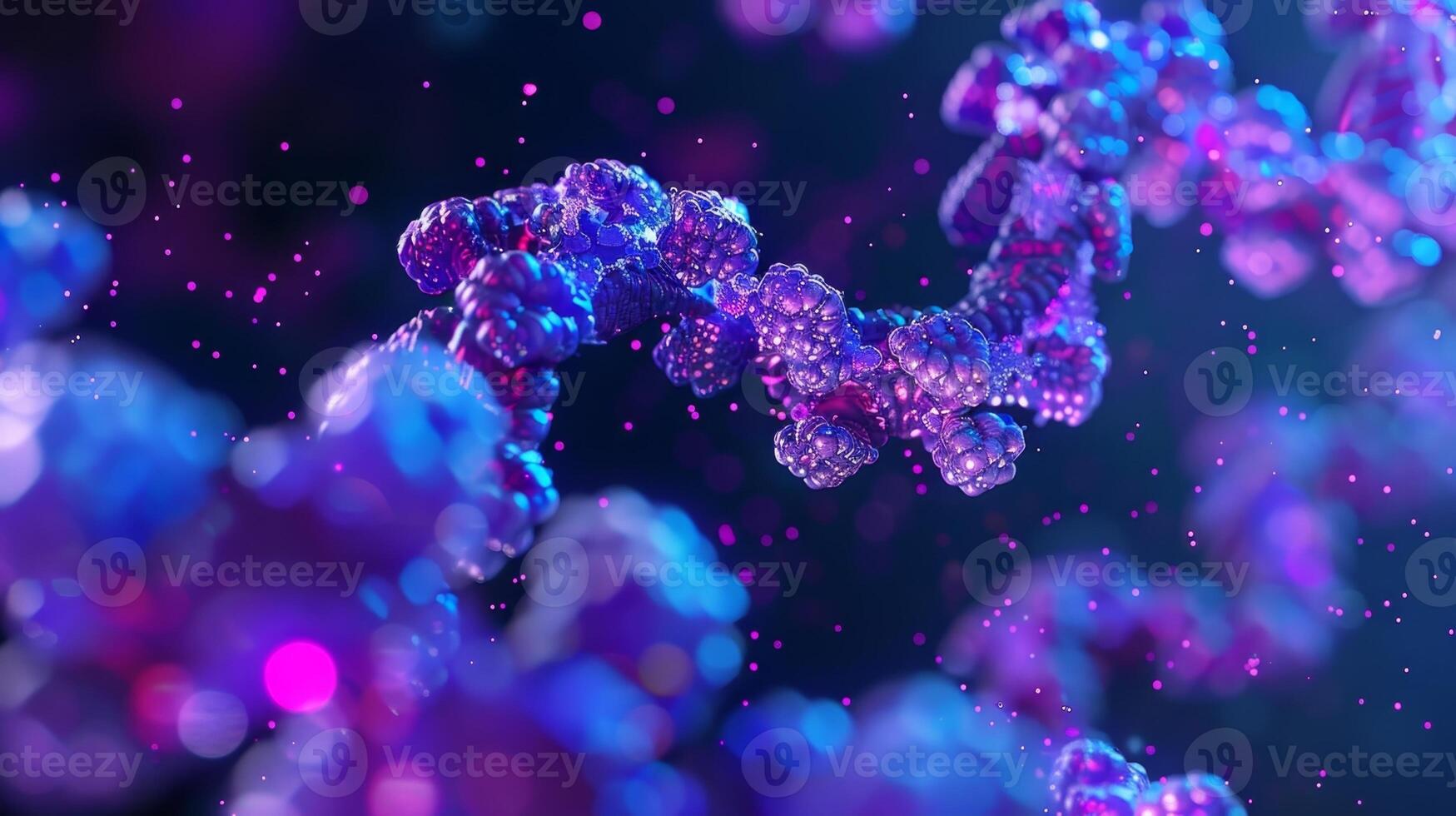 A detailed image of a DNA polymerase molecule essential for the successful amplification of DNA sequences during PCR photo