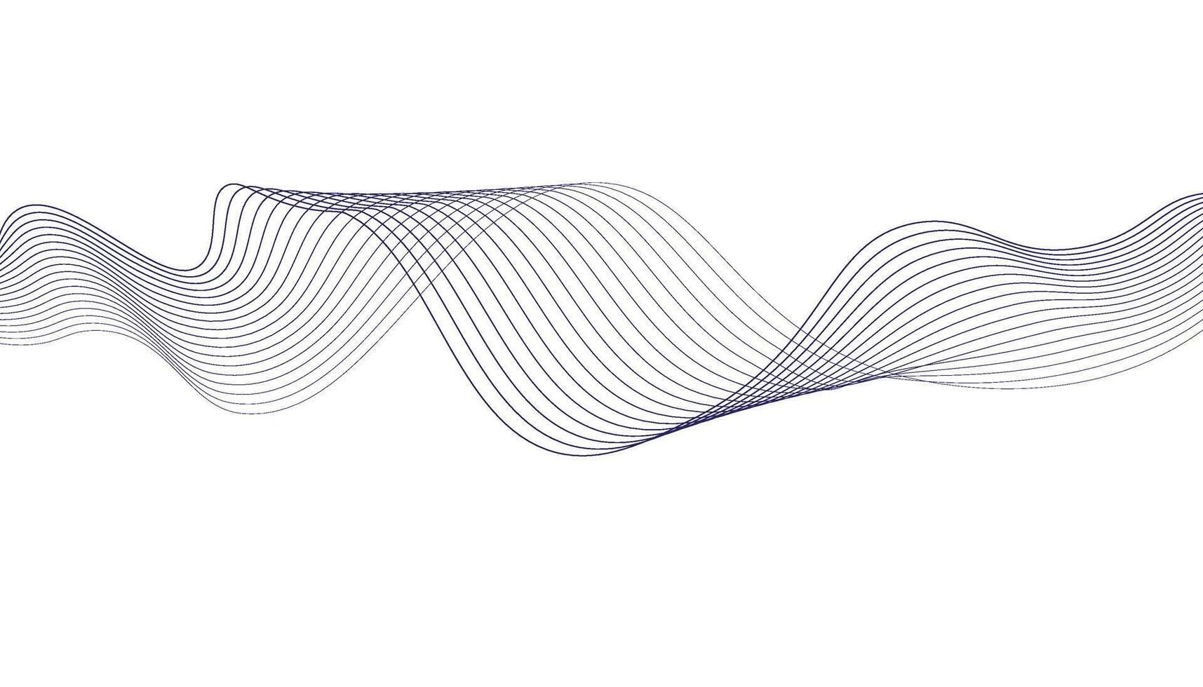 Modern wave line background. Abstract flowing line patterns. Black lines on white background. Wavy stripes on white isolated background. vector