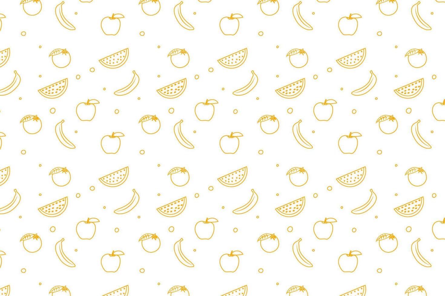 Fruit Pattern Illustration. Summer Background. vector