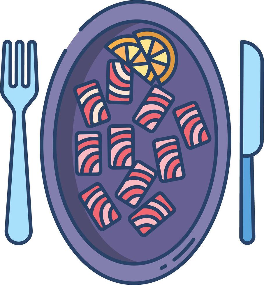 Sarma recipes linear color illustration vector