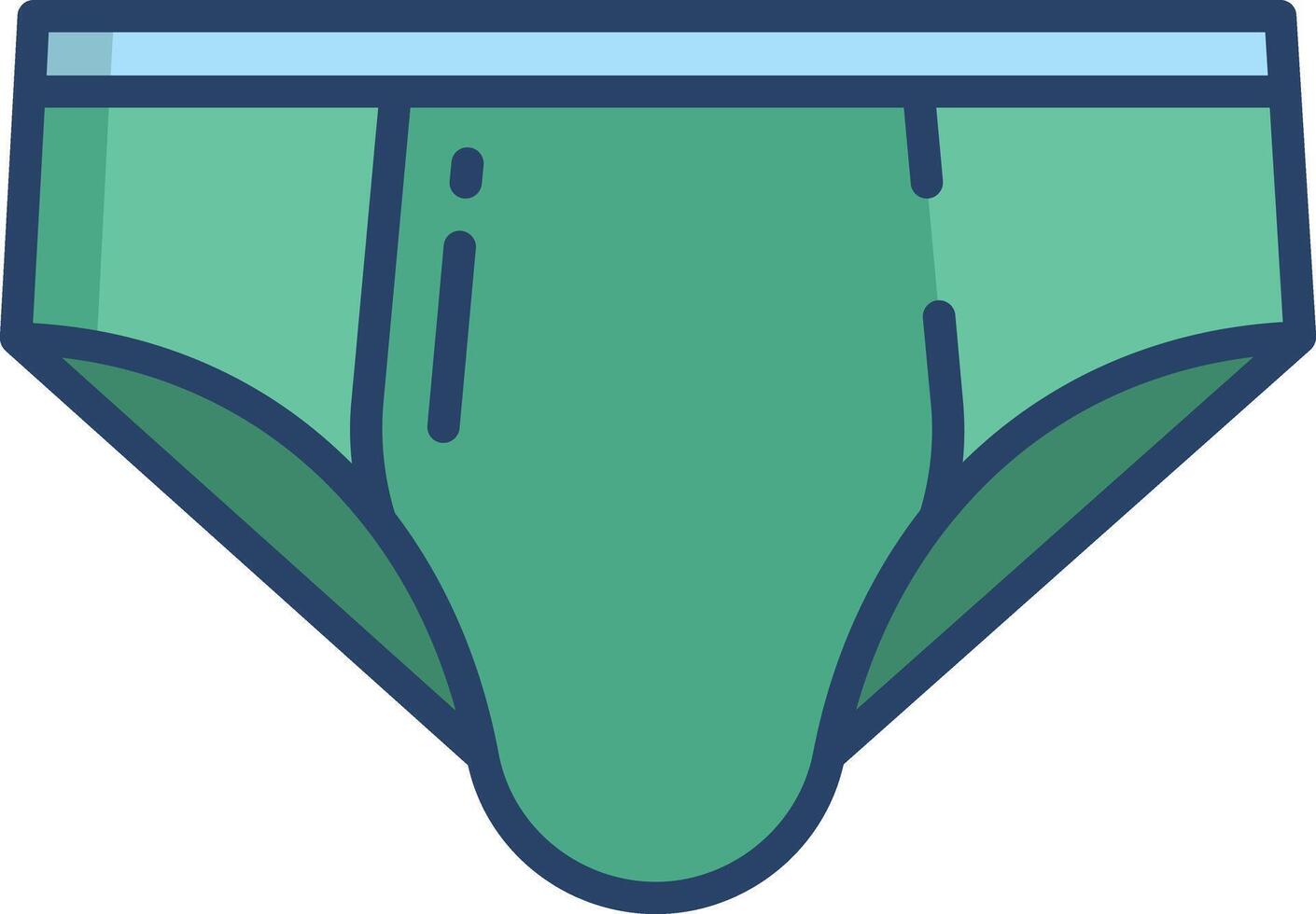 Underware linear color illustration vector