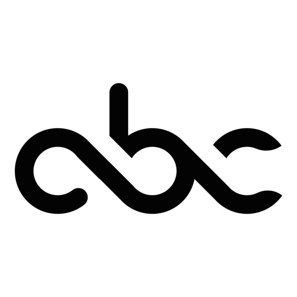 ABC Black Alphabet Art vector