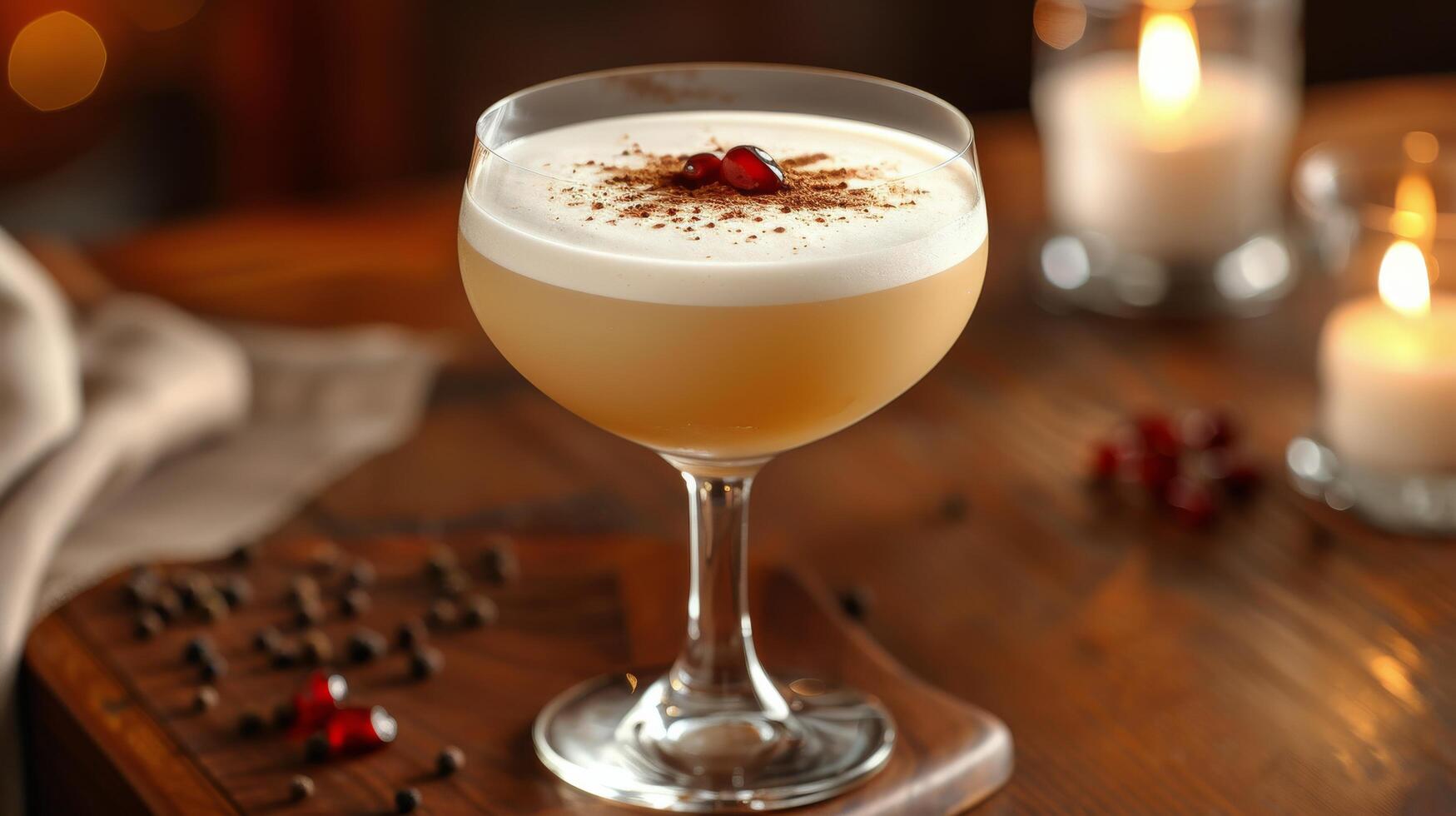 Close Up of Drink on Table photo