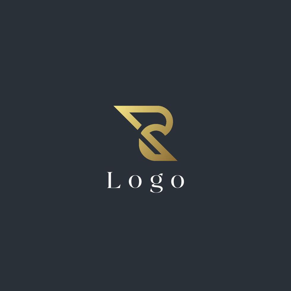 SR logo design image vector