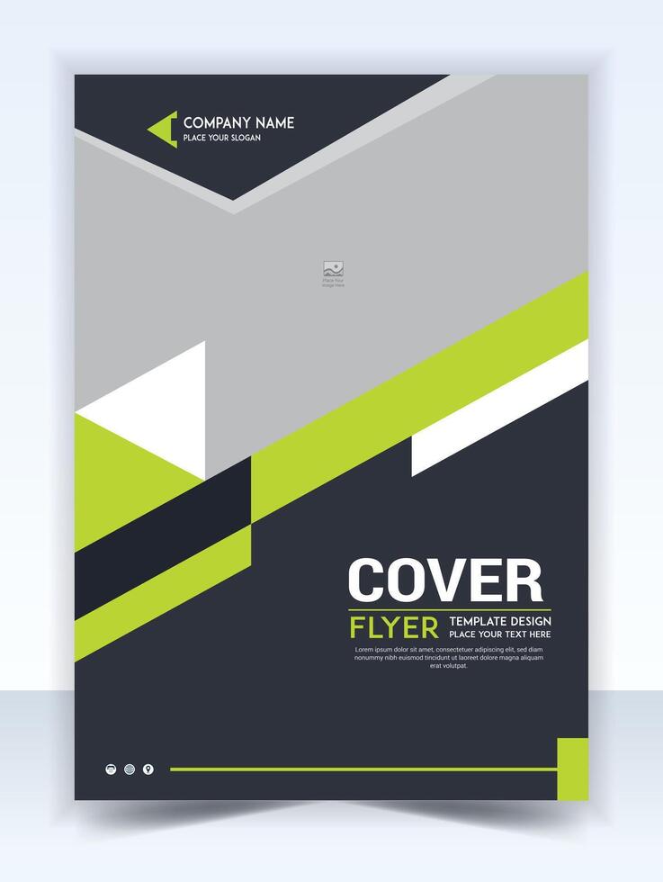 Annual report brochure flyer design template, presentation, book cover, layout in A4 size. vector