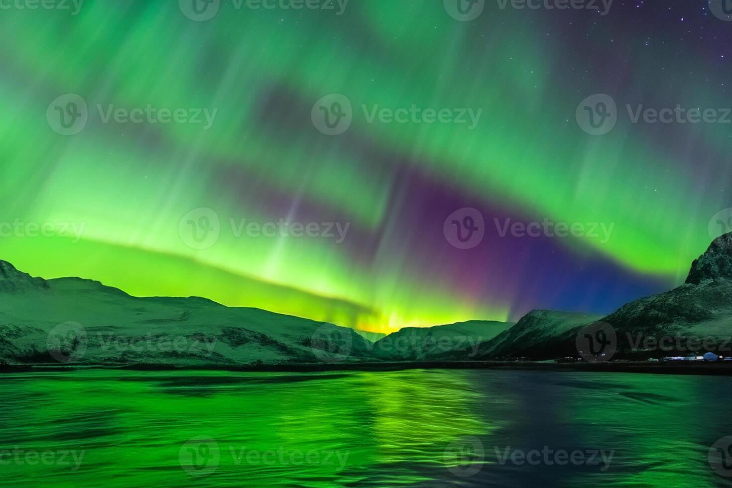 Beautiful Aurora Nature's Dazzling Light Show Paints the Night Sky with Magnificent Colors, Enthralling Spectators Worldwide in Awe photo