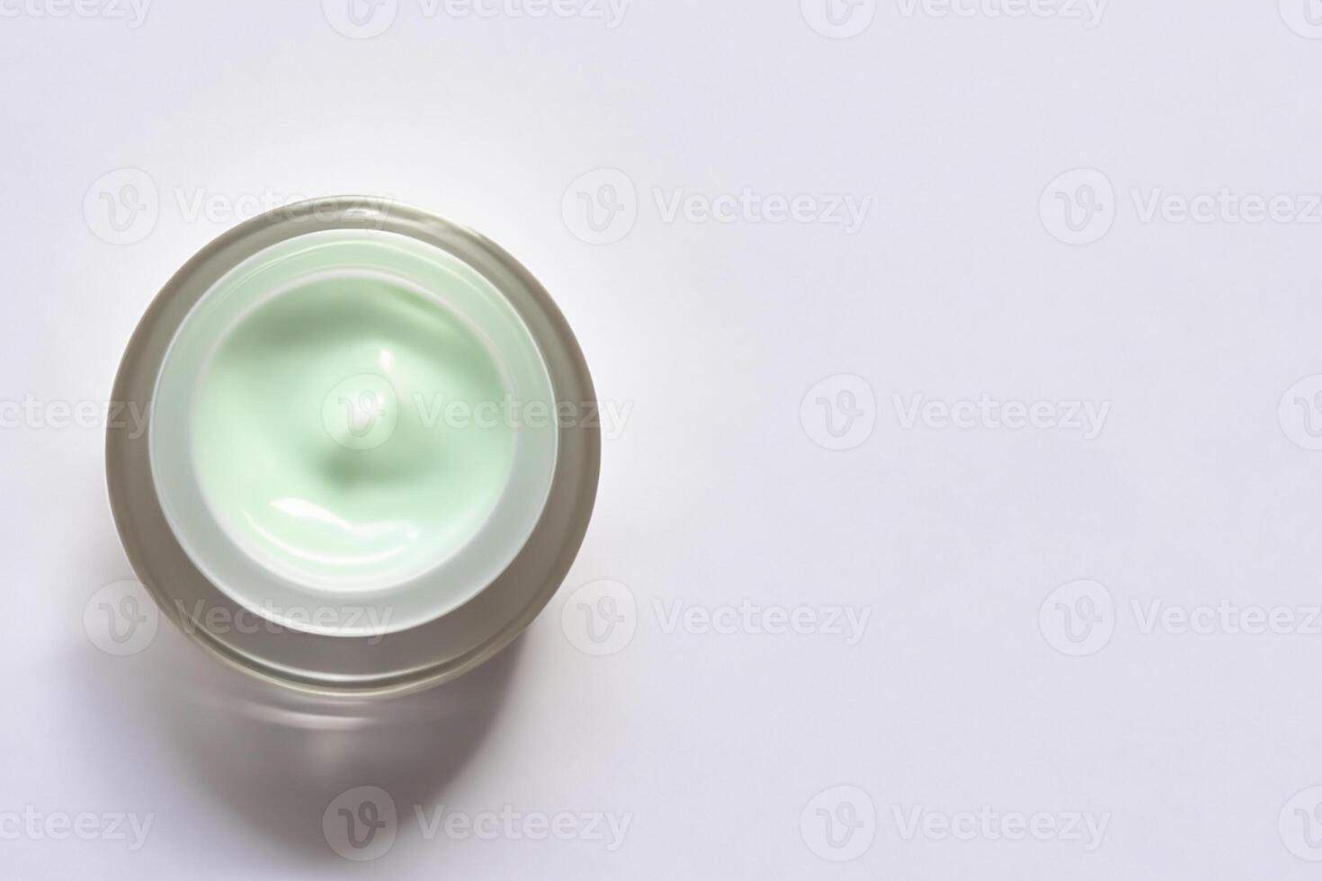 The beautiful mockup showcases good cosmetic packaging for cream containers, emphasizing future cosmetic innovations. photo