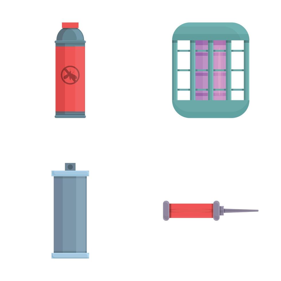 Set of urban elements icon illustration vector