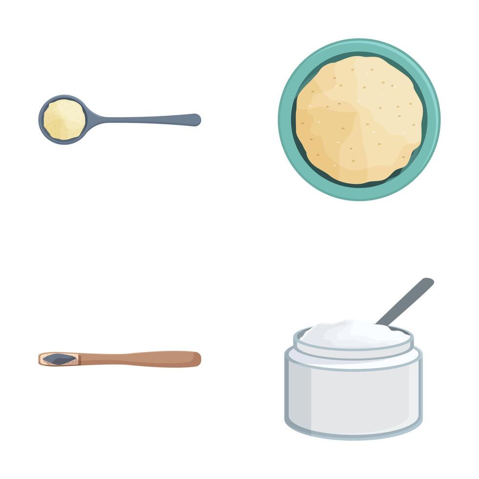 graphic set displaying various dairy products including cheese, butter, yogurt vector