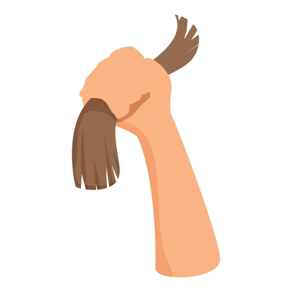 Hand holding a paint brush illustration vector