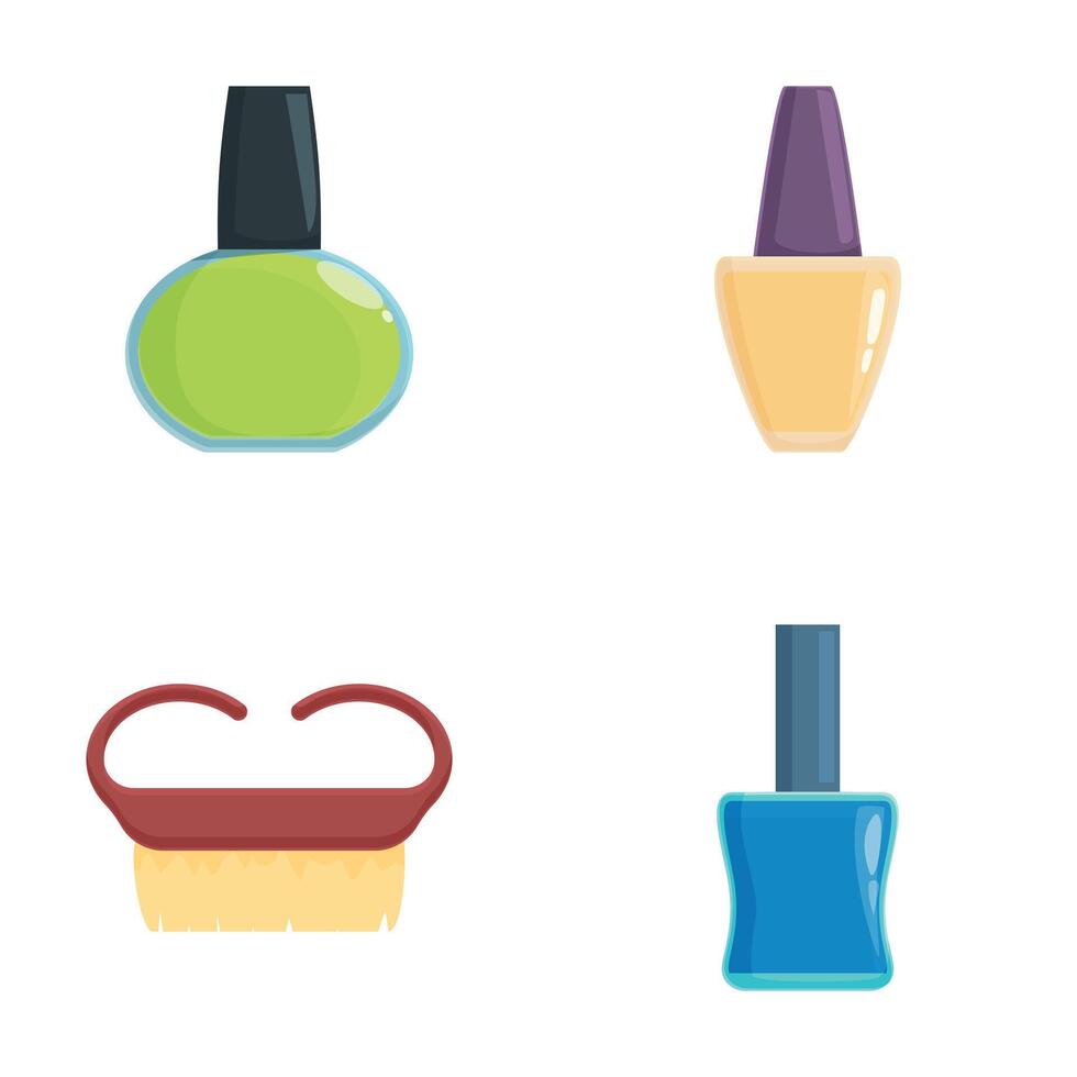 Set of cosmetic and beauty icons vector