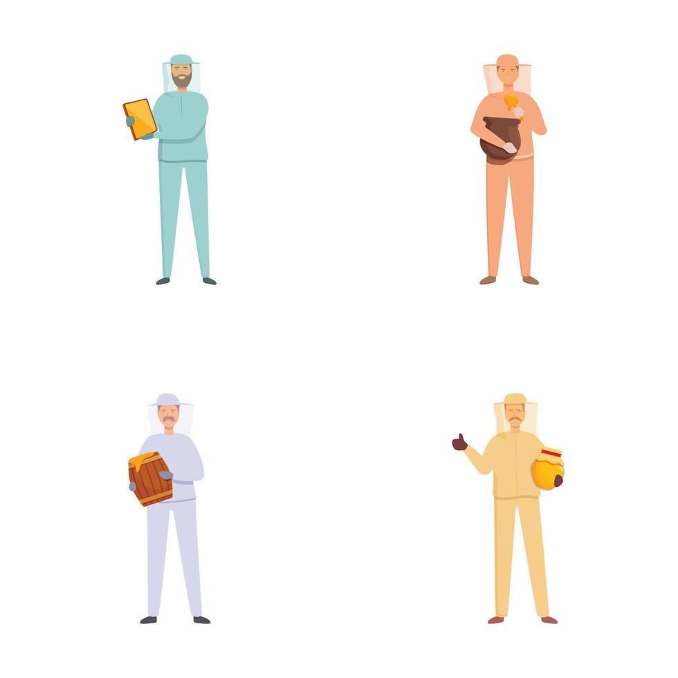 Set of professionals with tools vector