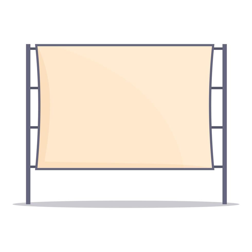 Blank billboard for advertisement mockup vector