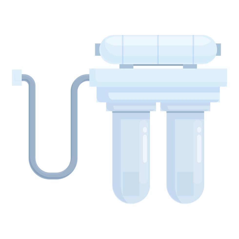 graphic of a home water filtration unit for clean drinking water vector