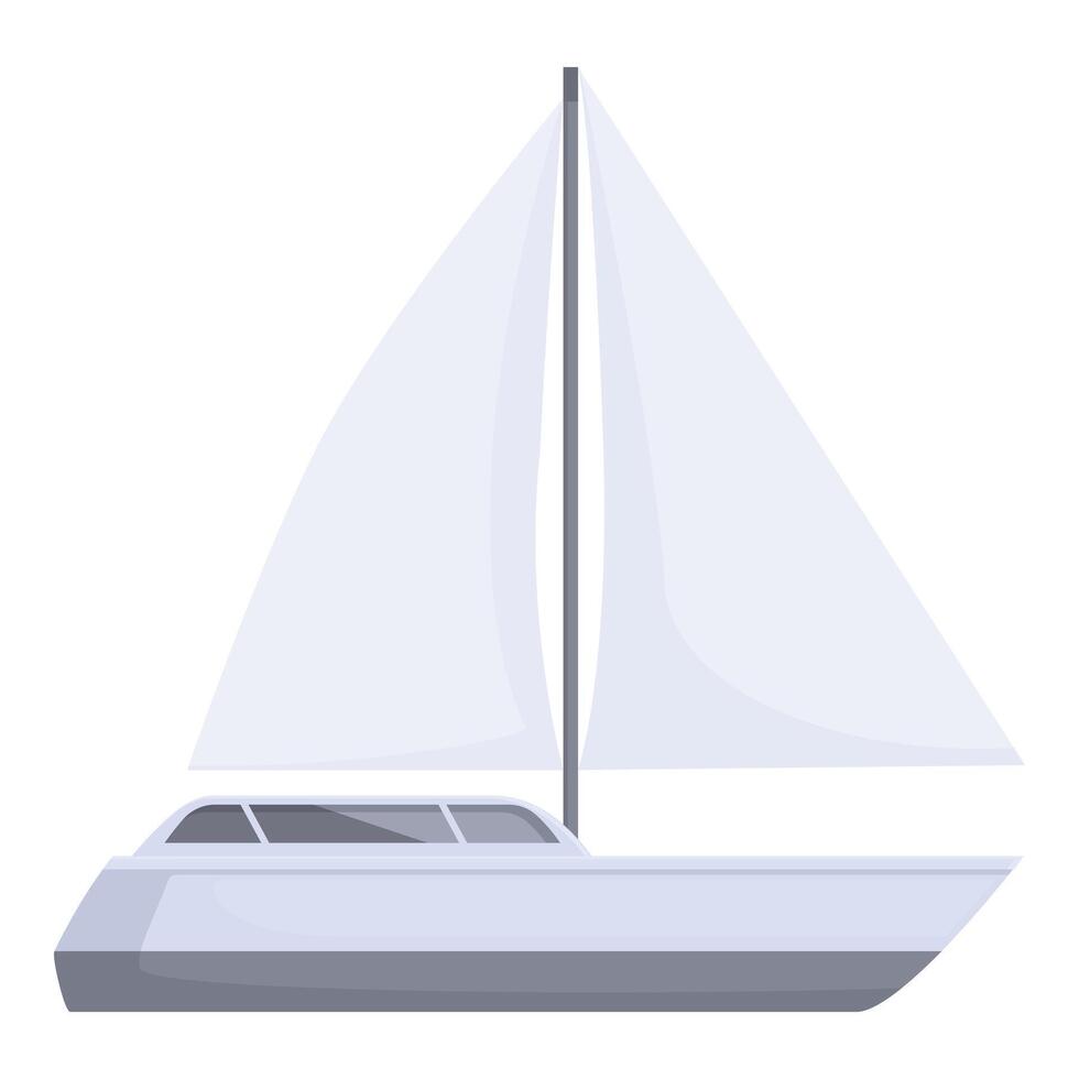 illustration of modern sailboat vector