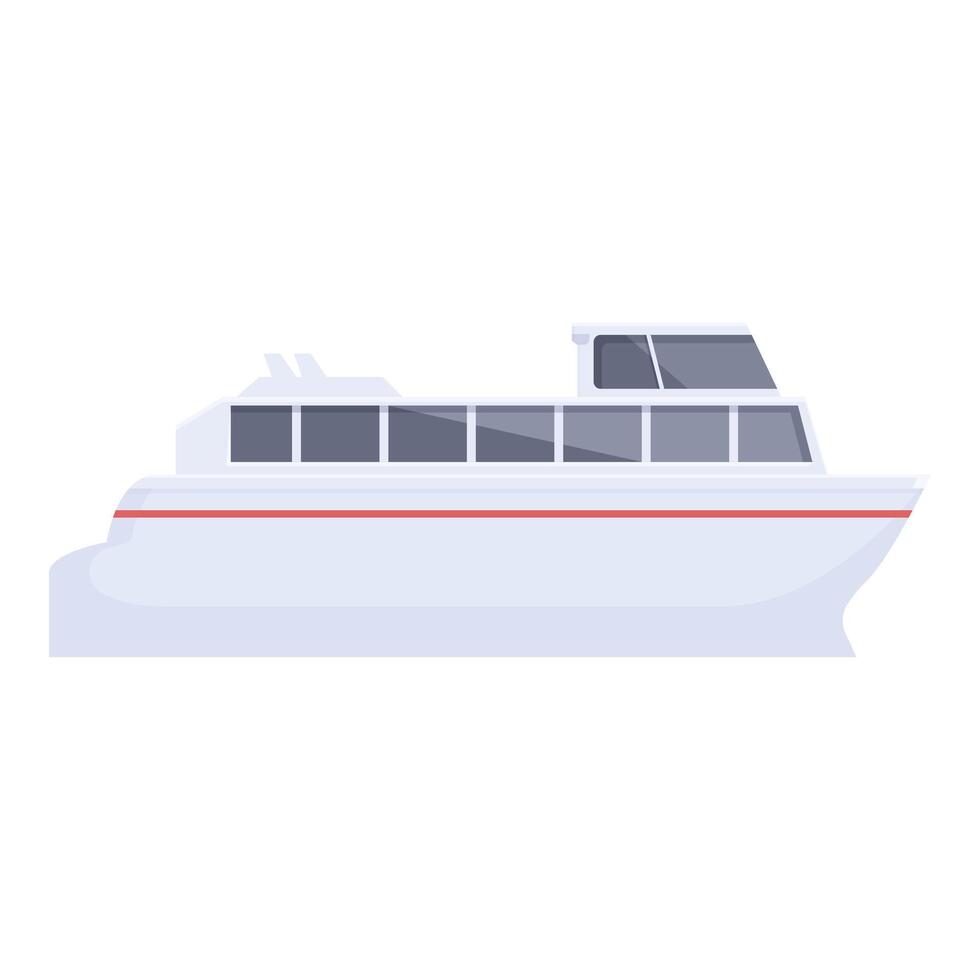 Modern passenger ferry illustration vector