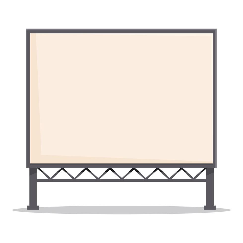 illustration of a blank billboard ready for new advertisement vector