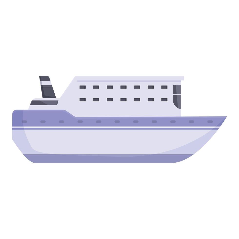 illustration of a modern cruise ship vector