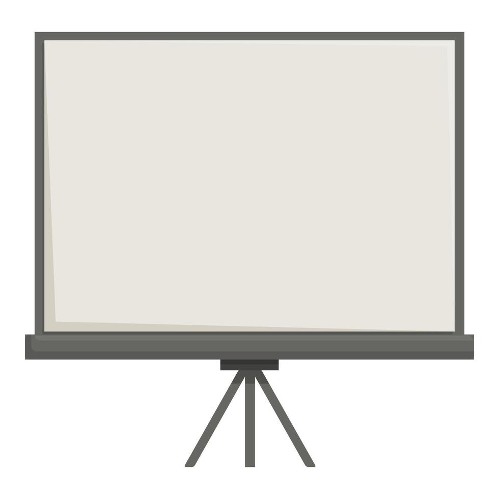 Blank whiteboard on stand with copy space vector