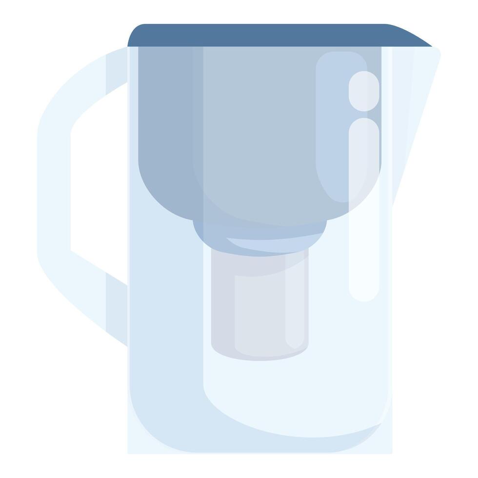 Modern water filter pitcher illustration vector