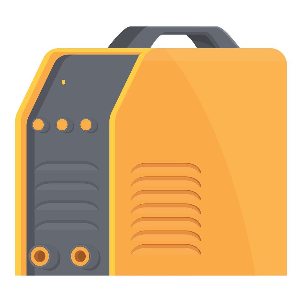 Yellow portable external hard drive illustration vector