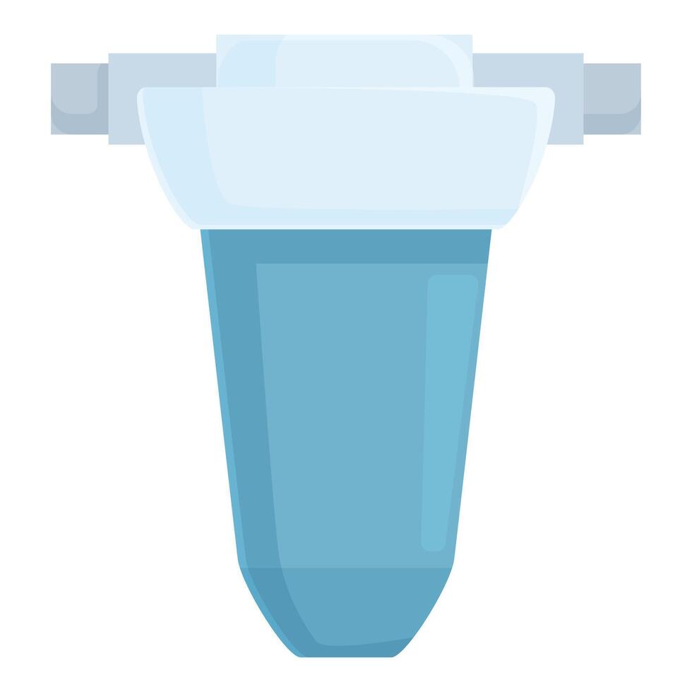 graphic of a simplified blue water filtration unit vector