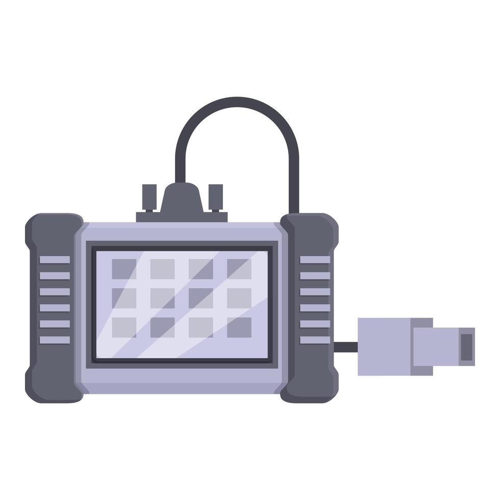 Cartoon space backpack with plug vector